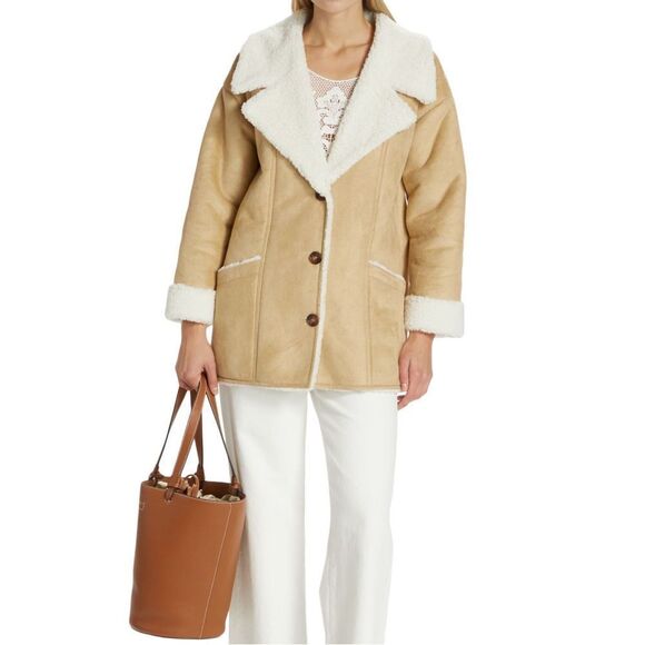 NWT Free People Diogo Coat / Ivory Combo - Picture 13 of 14